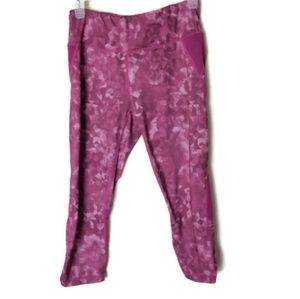 Reebok leggings purple small gym workout capris
